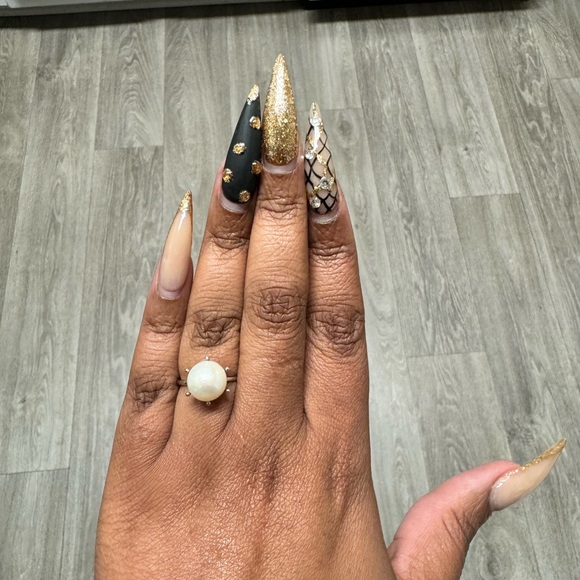 Authentic real pearl vintage  ring - Picture 3 of 5